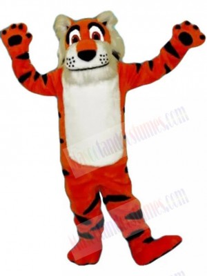 Friendly Plush Tiger Mascot Costume Animal