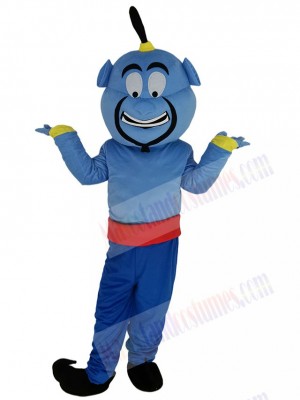 Blue Magic Lamp Elf Mascot Costume Cartoon