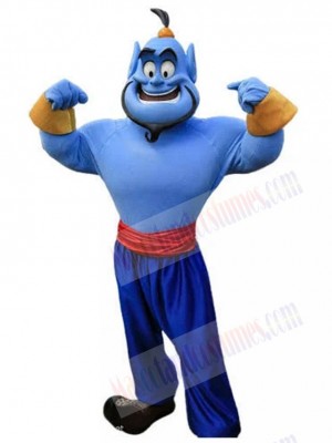 Genie Aladdin Mascot Costume Cartoon
