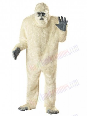 Abominable Snowman Mascot Costume Cartoon