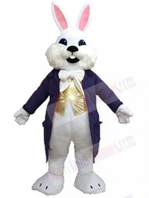 Dark Purple Wendell Easter Bunny Mascot Costume Animal