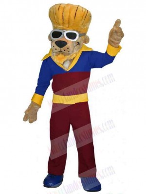 Fashion Dog Mascot Costume Animal with Glasses