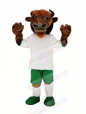 Brown Buffalo Bison Mascot Costume Animal