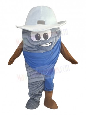 Cool Gray Tornado Mascot Costume