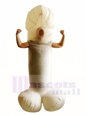 White Willy Cock Dick Sexy Penis Inflatable Halloween Christmas Costumes for Adults