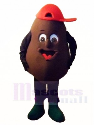 Black Chocolate Coffee Beans Mascot Costumes Plant 