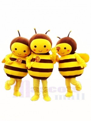 ONLY ONE Lovely Yellow Bee Mascot Costumes Insect