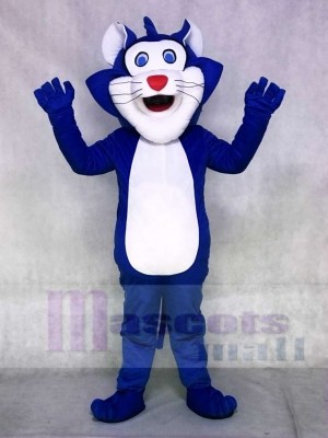 Blue Fat Cat Mascot Costumes Animal