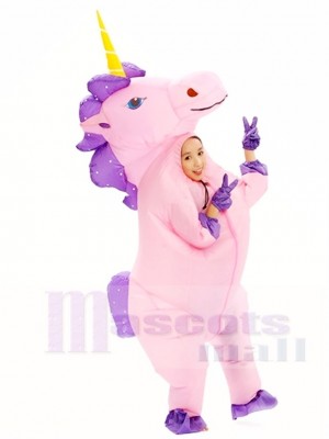 Pink Unicorn Inflatable Halloween Christmas Costumes for Kids