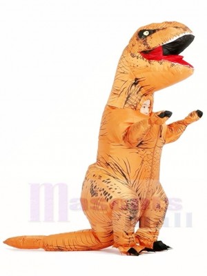 Brown T-REX Dinosaur Inflatable Halloween Christmas Costumes for Kids