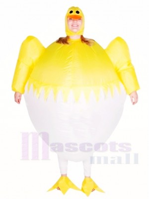 Yellow Chicken Egg Inflatable Halloween Christmas Costumes for Adults