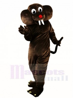 Deep Brown Gopher Mole Mascot Costumes Animal