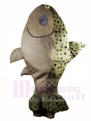 Cute Salmon Fish Mascot Costumes Sea Ocean