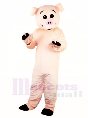 Cute Pink Pig Mascot Costumes Farm Animal