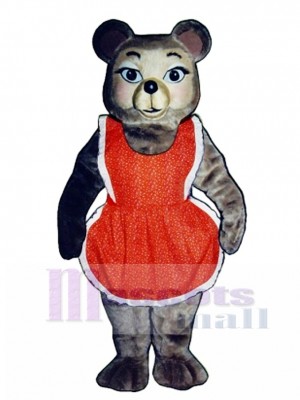 New Thelma Bear with Dress Mascot Costume Animal 