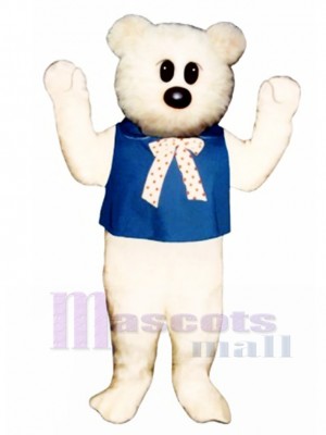 Kindergarten Bear with Bib & Tie Mascot Costume Animal 