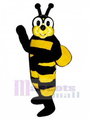 Yellow Bee with Jacket Mascot Costume Insect