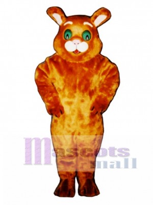 Cute Wide-Eyed Cat Mascot Costume