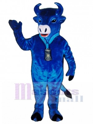 Blue Belle Cattle Mascot Costume