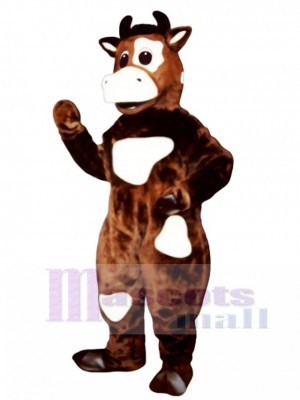 Brown Cow Mascot Costume