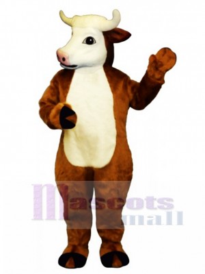 Henry Hereford Cattle Mascot Costume Animal 