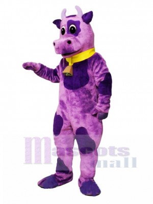 Ms Violet with Bell & Collar Mascot Costume Animal 