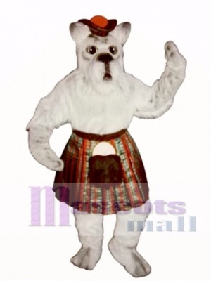 Cute Scottie Dog with Skirt & Tam Mascot Costume