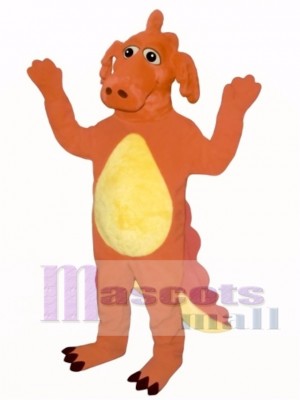 Red Dragon Mascot Costume