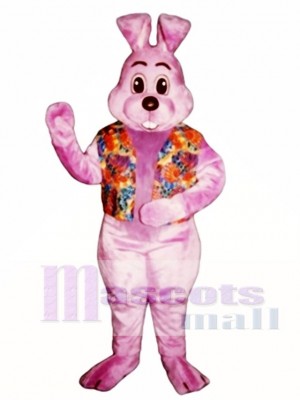 Easter Lavender Louie with Vest Bunny Rabbit Mascot Costume
