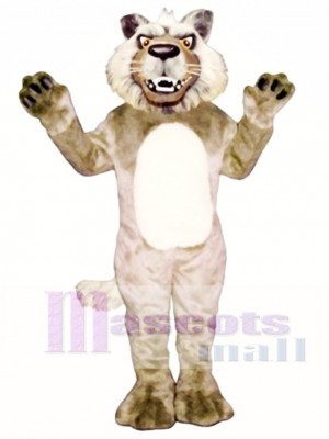 Cute Growling Wolf Mascot Costume Animal 