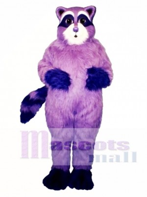 Purple Raccoon Mascot Costume Animal