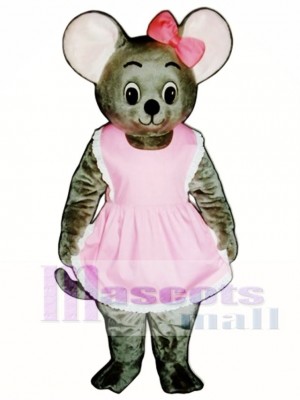 Mitzi Mouse with Apron & Bow Mascot Costume