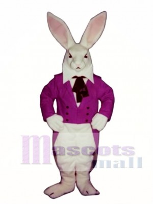 Cute Easter Bunny Rabbit with Jacket Mascot Costume