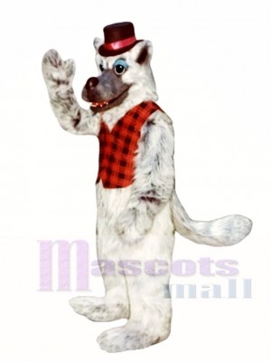 Bad Wolf with Hat & Vest Mascot Costume