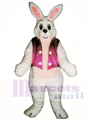 Cute Easter Bunny Rabbit with Vest Mascot Costume Animal