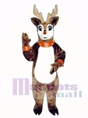 Blinker Deer with Lite-up Nose, Collar & Cuffs Christmas Mascot Costume