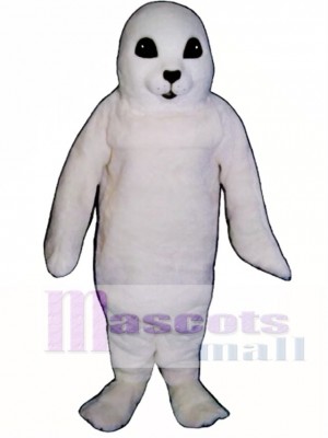 Cute White Baby Seal Mascot Costume