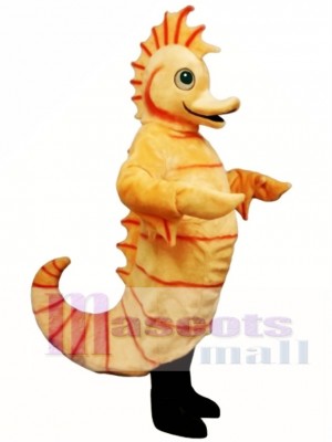 Cute Cartoon Seahorse Mascot Costume Animal