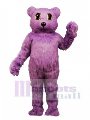 New Purple Bear Mascot Costume Animal 
