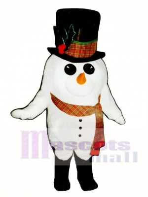 Madcap Snowman with Boots & Scarf Mascot Costume Christmas Xmas