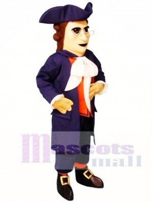 Colonial Man Mascot Costume