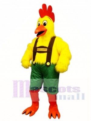 Cute Chicken Yodel Mascot Costume Poultry 