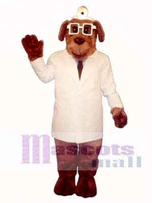 Cute Dr. Mutt Dog Mascot Costume Animal