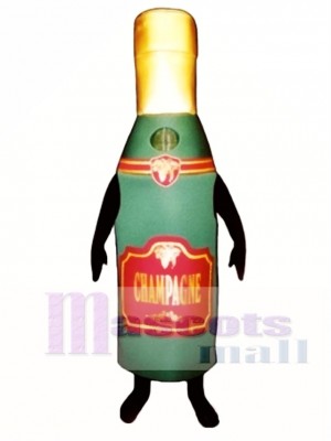 Champagne Bottle Mascot Costume