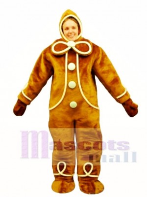 Ginger Bread with Hood Mascot Costume People