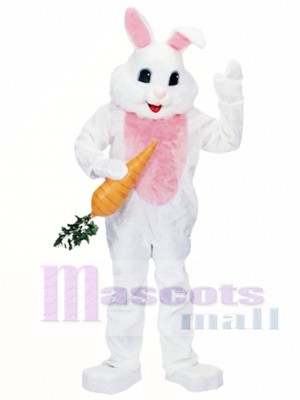 Easter White Bunny Mascot Costume Animal