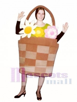 Basket of Flowers Mascot Costume Fruit 