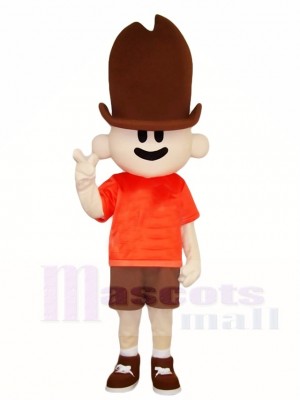 Tall Hat Boy Mascot Costumes People