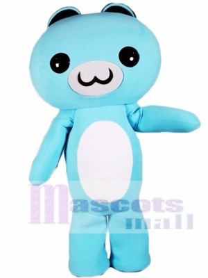 Light Blue Cartoon Bear Mascot Costumes Animal