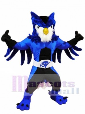 Royal Blue Owl Mascot Costumes Animal